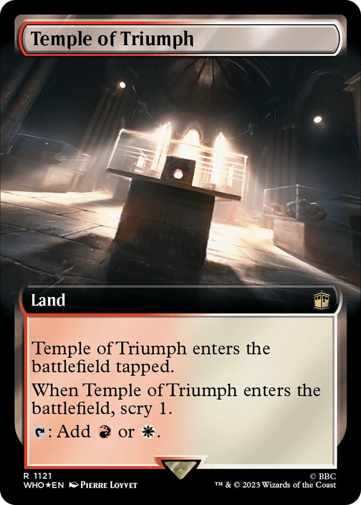 Temple of Triumph (Extended Art) (Surge Foil) [Doctor Who] - Magic: The Gathering - Card Brawlers | Quebec | Canada |