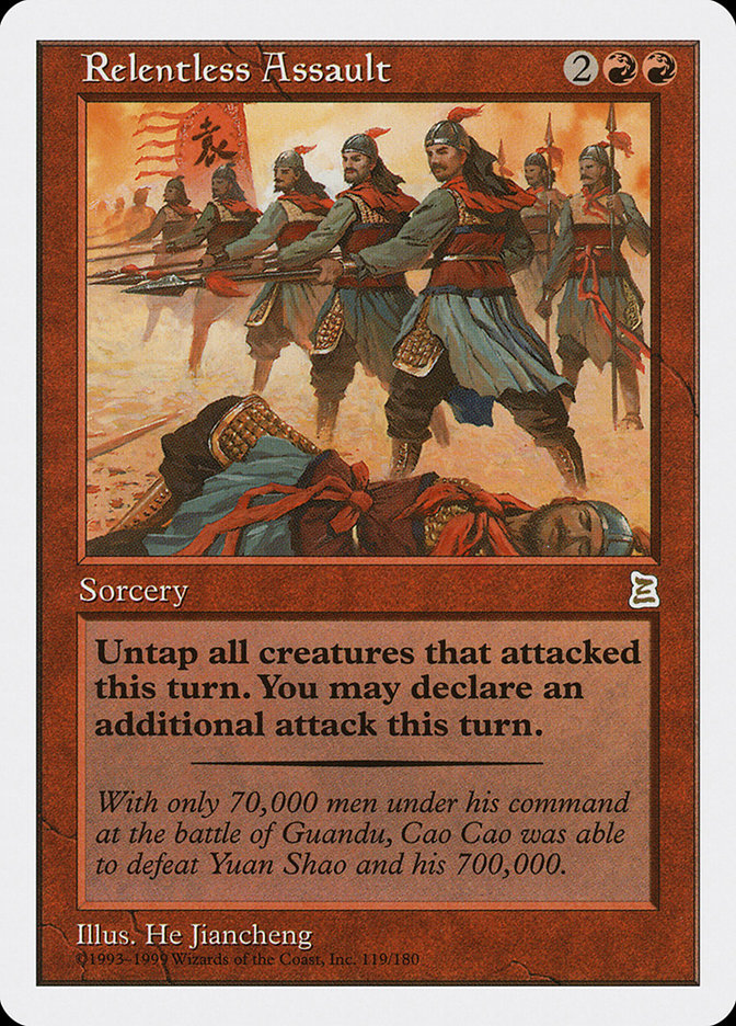 Relentless Assault [Portal Three Kingdoms] - Magic: The Gathering - Card Brawlers | Quebec | Canada |