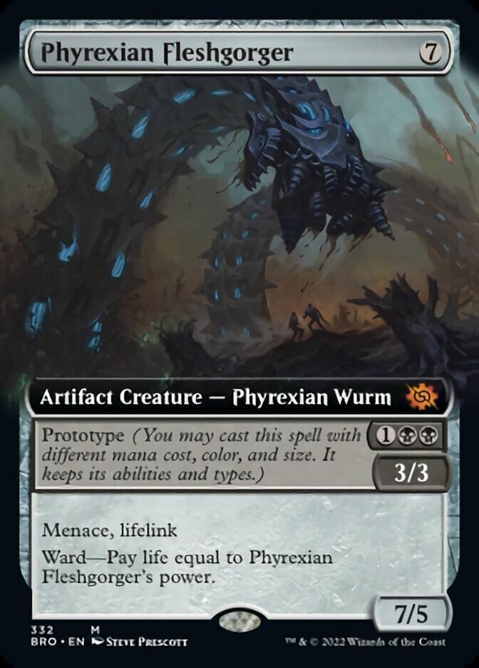 Phyrexian Fleshgorger (Extended Art) [The Brothers' War] - Magic: The Gathering - Card Brawlers | Quebec | Canada |