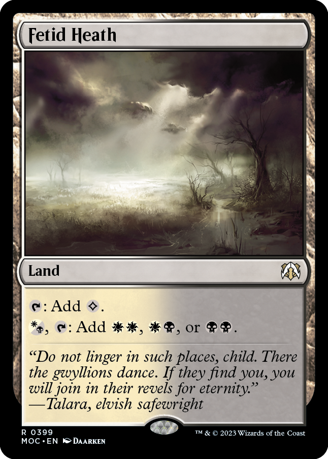 Fetid Heath [March of the Machine Commander] - Magic: The Gathering - Card Brawlers | Quebec | Canada |
