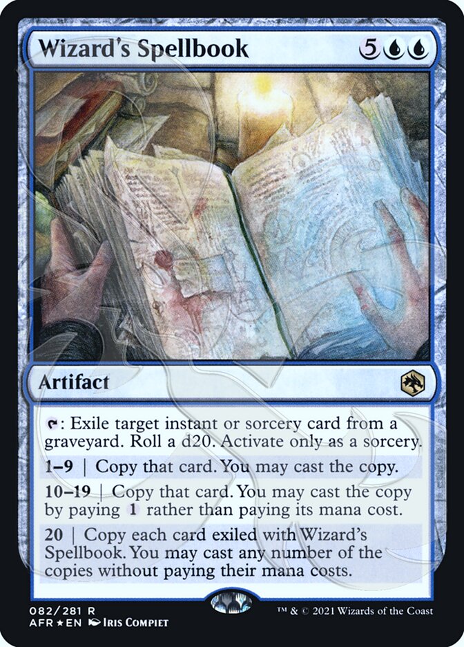 Wizard's Spellbook (Ampersand Promo) [Dungeons & Dragons: Adventures in the Forgotten Realms Promos] - Magic: The Gathering - Card Brawlers | Quebec | Canada |
