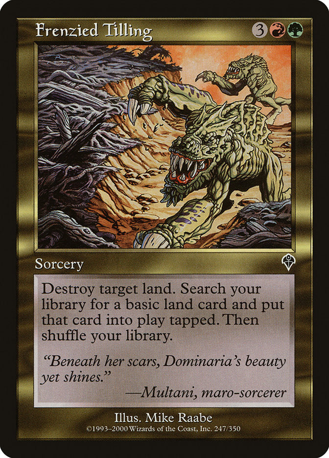 Frenzied Tilling [Invasion] - Magic: The Gathering - Card Brawlers | Quebec | Canada |