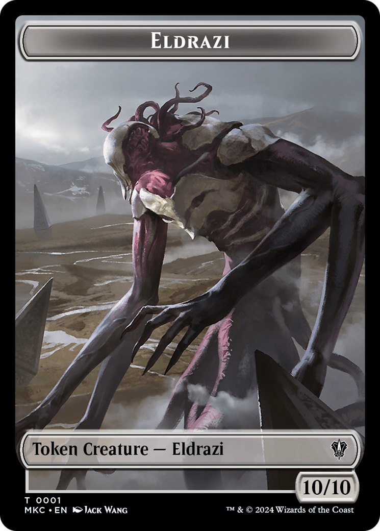 Eldrazi // Tiny Double-Sided Token [Murders at Karlov Manor Commander Tokens] - Magic: The Gathering - Card Brawlers | Quebec | Canada |