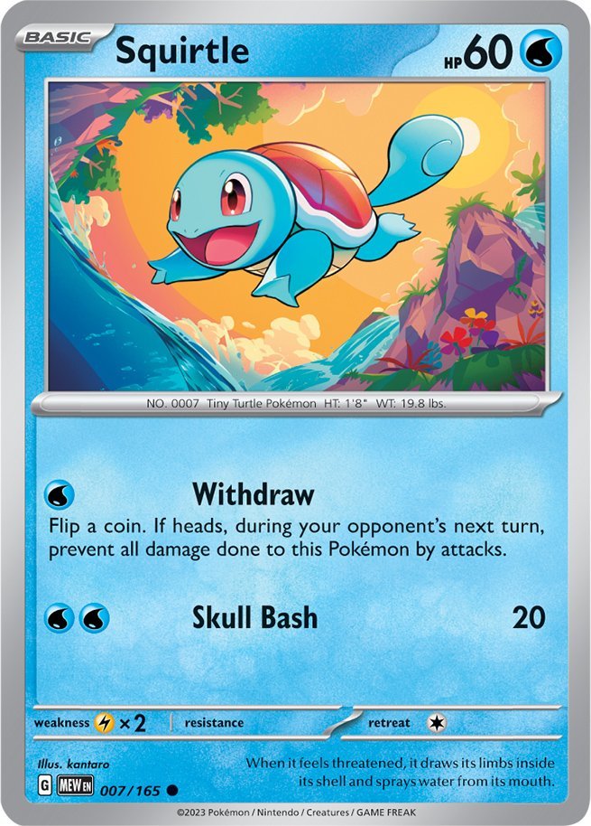 Squirtle (007/165) [Scarlet & Violet 151] - Pokémon - Card Brawlers | Quebec | Canada |