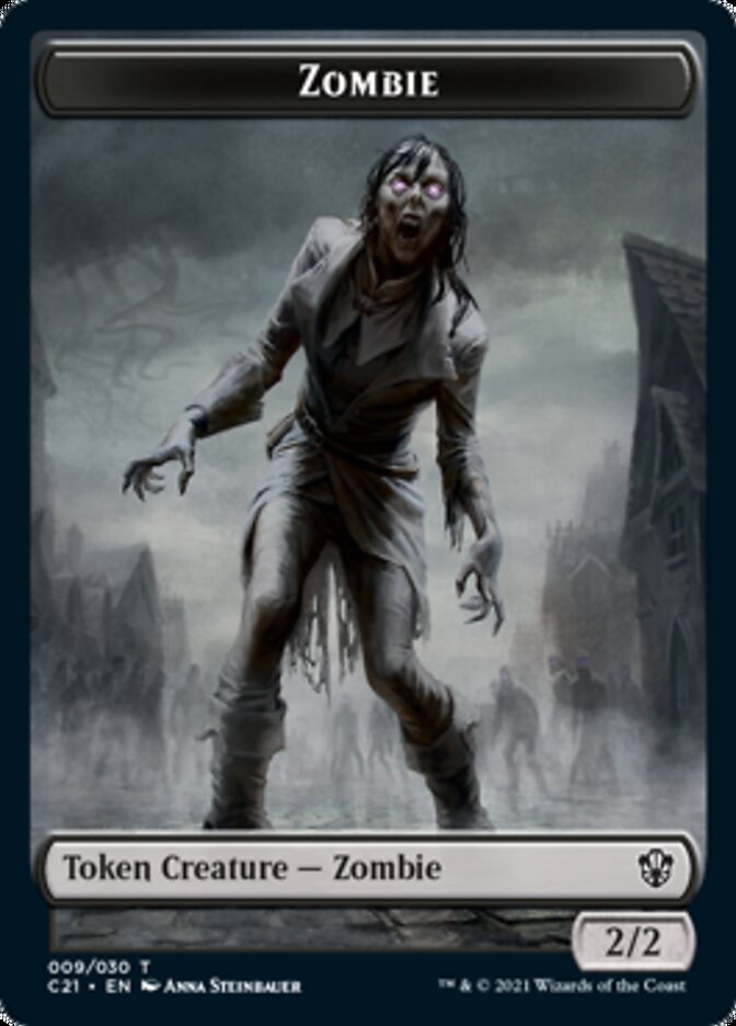 Zombie // Spirit Double-Sided Token [Commander 2021 Tokens] - Magic: The Gathering - Card Brawlers | Quebec | Canada |