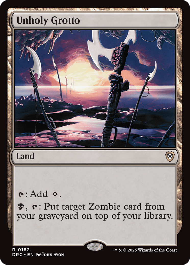 Unholy Grotto [Aetherdrift Commander] - Magic: The Gathering - Card Brawlers | Quebec | Canada |