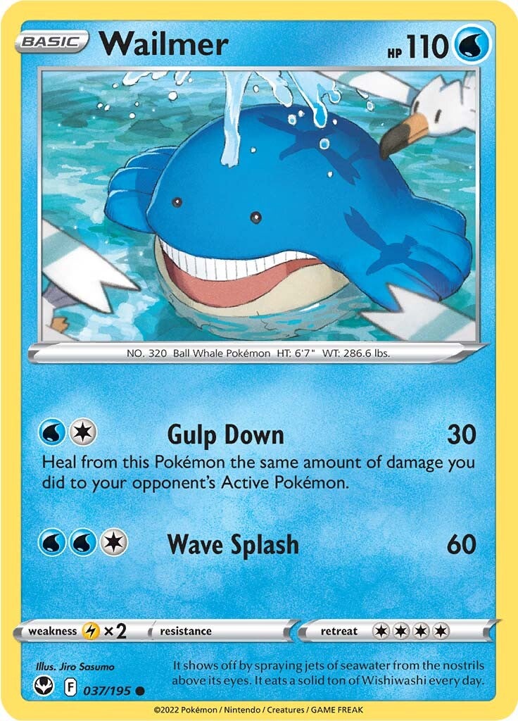 Wailmer (037/195) [Sword & Shield: Silver Tempest] - Pokémon - Card Brawlers | Quebec | Canada |