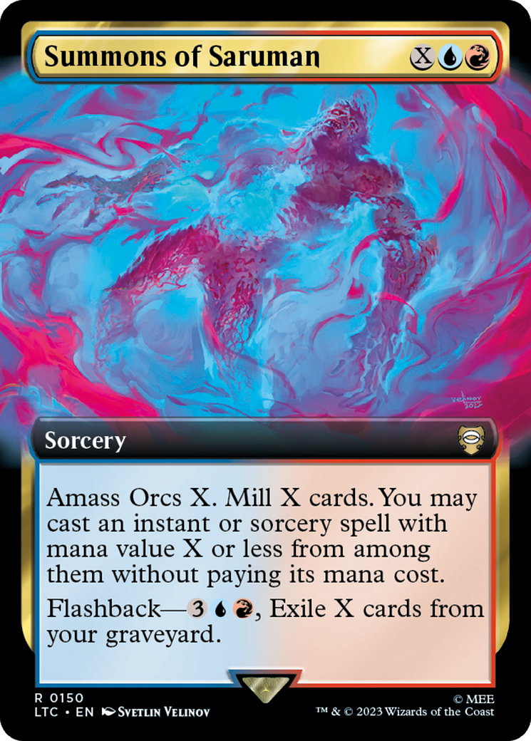 Summons of Saruman (Extended Art) [The Lord of the Rings: Tales of Middle-Earth Commander] - Magic: The Gathering - Card Brawlers | Quebec | Canada |