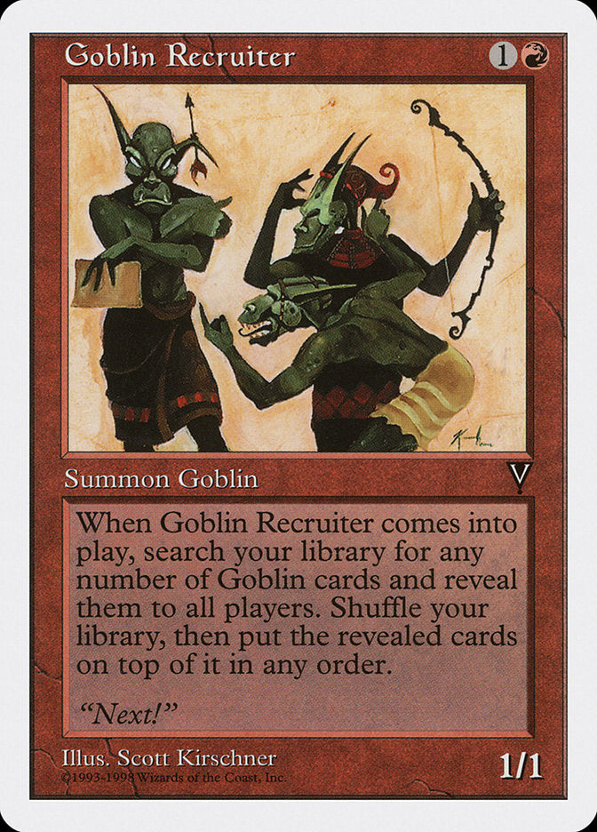 Goblin Recruiter [Anthologies] - Magic: The Gathering - Card Brawlers | Quebec | Canada |