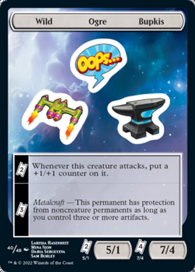 Wild Ogre Bupkis [Unfinity Stickers] - Magic: The Gathering - Card Brawlers | Quebec | Canada |