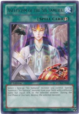 Asceticism of the Six Samurai [STOR-EN050] Rare - Yu-Gi-Oh! - Card Brawlers | Quebec | Canada |