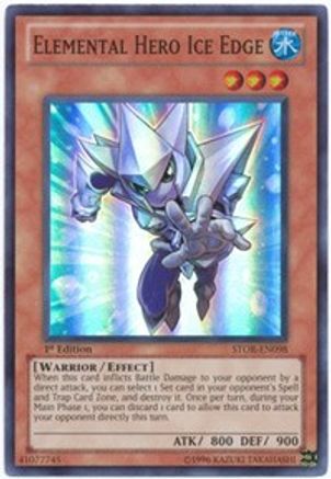Elemental Hero Ice Edge [STOR-EN098] Super Rare - Yu-Gi-Oh! - Card Brawlers | Quebec | Canada |