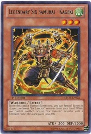 Legendary Six Samurai - Kageki [STOR-EN022] Rare - Yu-Gi-Oh! - Card Brawlers | Quebec | Canada |