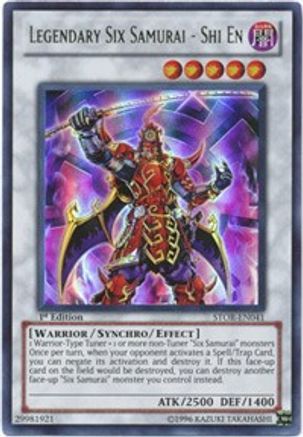 Legendary Six Samurai - Shi En [STOR-EN041] Ultra Rare - Yu-Gi-Oh! - Card Brawlers | Quebec | Canada |