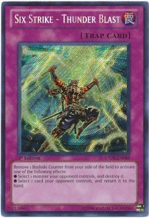 Six Strike - Thunder Blast [STOR-EN089] Secret Rare - Yu-Gi-Oh! - Card Brawlers | Quebec | Canada |