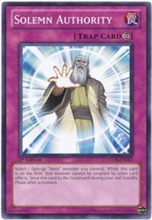 Solemn Authority [STOR-EN067] Common - Yu-Gi-Oh! - Card Brawlers | Quebec | Canada |