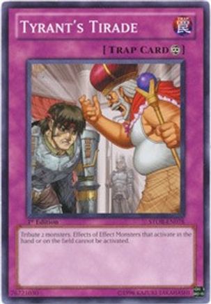 Tyrant's Tirade [STOR-EN078] Common - Yu-Gi-Oh! - Card Brawlers | Quebec | Canada |