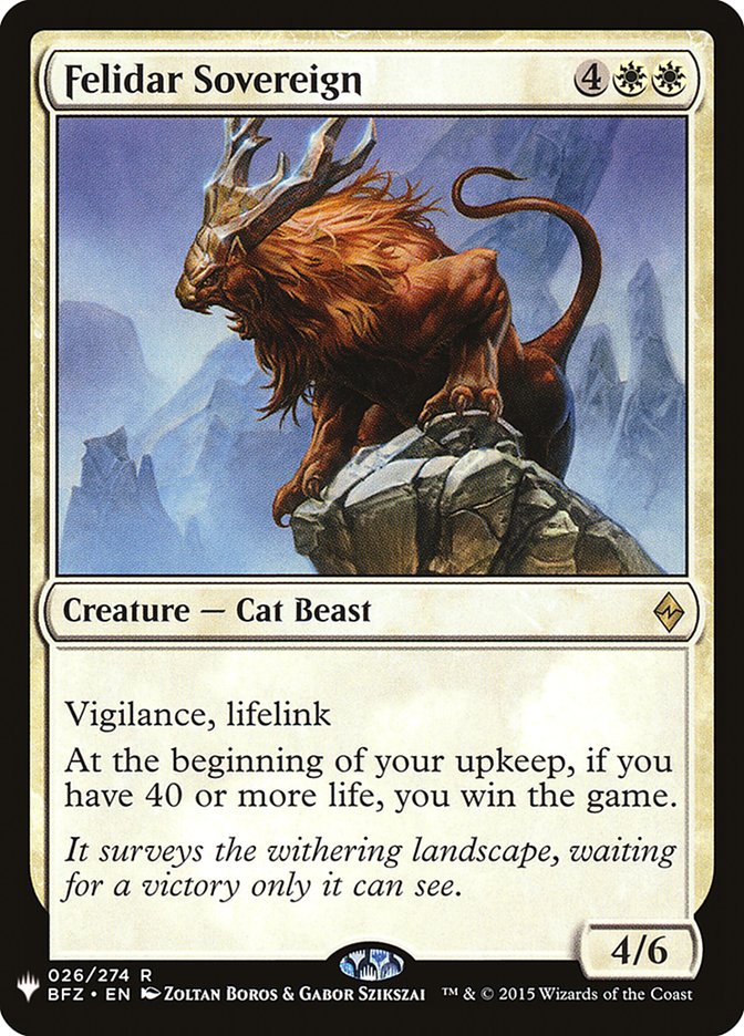 Felidar Sovereign [Mystery Booster] - Magic: The Gathering - Card Brawlers | Quebec | Canada |