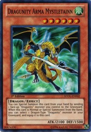 Dragunity Arma Mystletainn [SDDL-EN002] Super Rare - Yu-Gi-Oh! - Card Brawlers | Quebec | Canada |