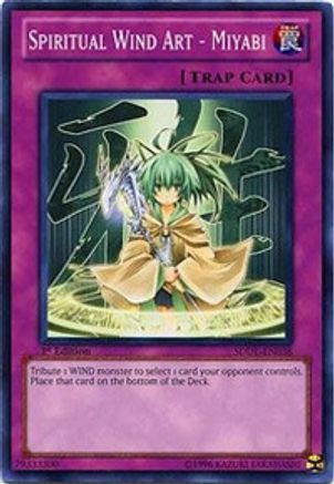 Spiritual Wind Art - Miyabi [SDDL-EN038] Common - Yu-Gi-Oh! - Card Brawlers | Quebec | Canada |