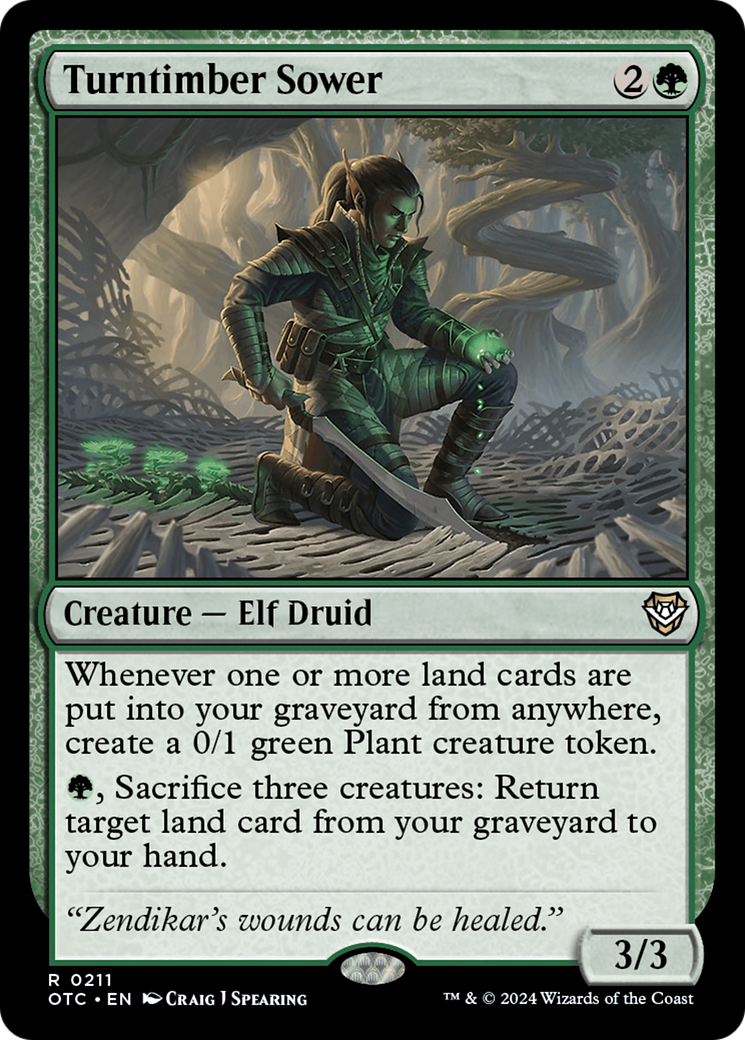 Turntimber Sower [Outlaws of Thunder Junction Commander] - Magic: The Gathering - Card Brawlers | Quebec | Canada |
