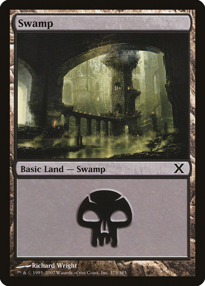 Swamp (375) [Tenth Edition] - Magic: The Gathering - Card Brawlers | Quebec | Canada |