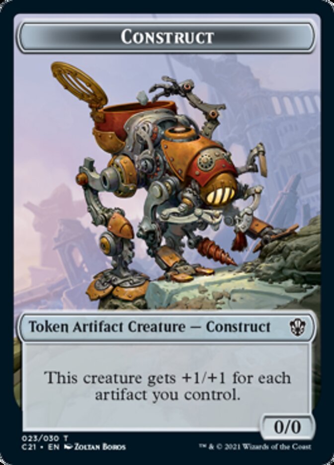 Copy // Construct (030) Double-Sided Token [Commander 2021 Tokens] - Magic: The Gathering - Card Brawlers | Quebec | Canada |