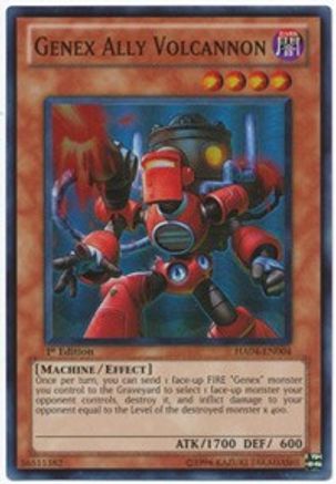 Genex Ally Volcannon [HA04-EN004] Super Rare - Yu-Gi-Oh! - Card Brawlers | Quebec | Canada |