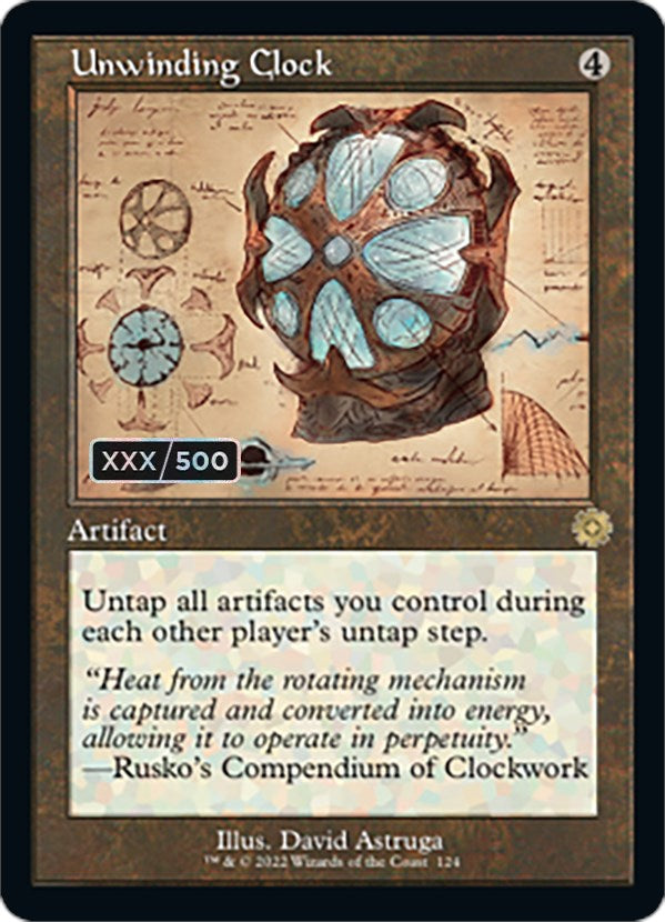 Unwinding Clock (Retro Schematic) (Serialized) [The Brothers' War Retro Artifacts] - Magic: The Gathering - Card Brawlers | Quebec | Canada |