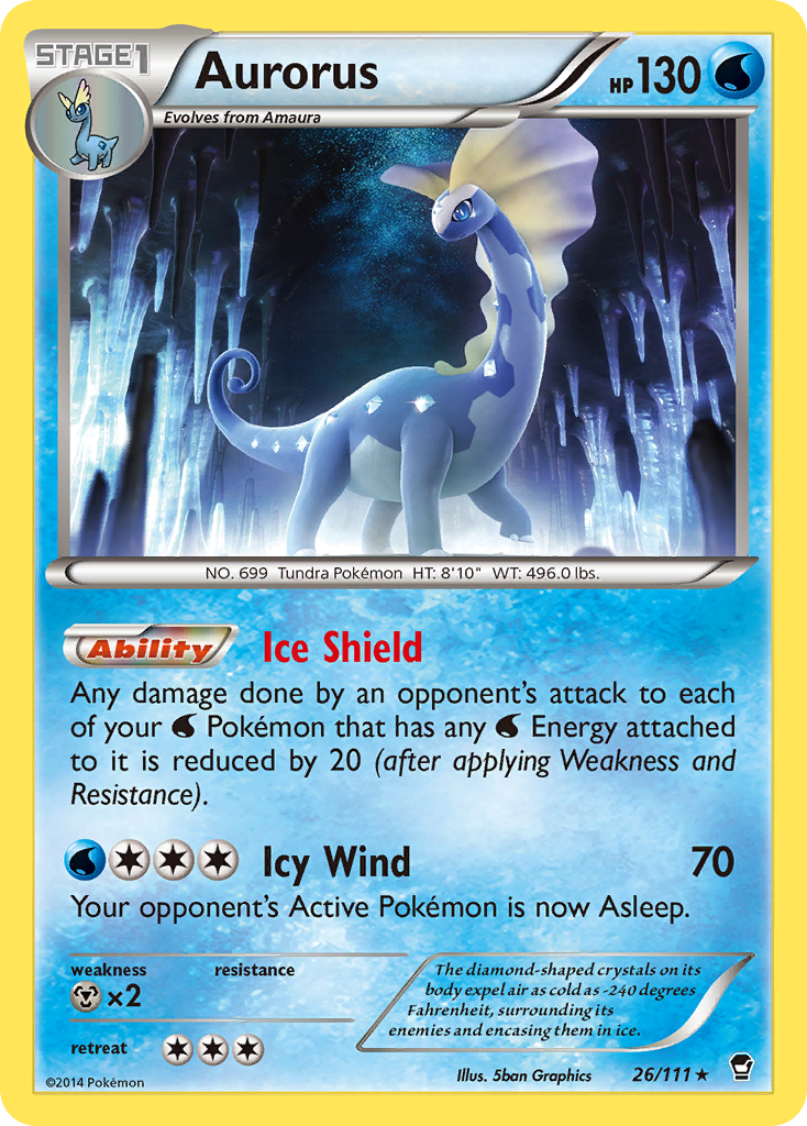 Aurorus (26/111) [XY: Furious Fists] - Pokémon - Card Brawlers | Quebec | Canada |