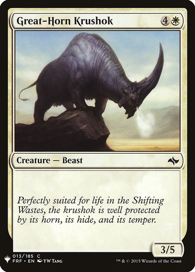 Great-Horn Krushok [Mystery Booster] - Magic: The Gathering - Card Brawlers | Quebec | Canada |