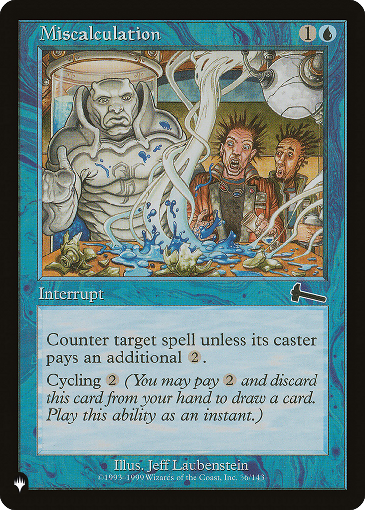 Miscalculation [The List] - Magic: The Gathering - Card Brawlers | Quebec | Canada |