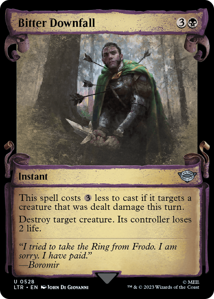 Bitter Downfall [The Lord of the Rings: Tales of Middle-Earth Showcase Scrolls] - Magic: The Gathering - Card Brawlers | Quebec | Canada |