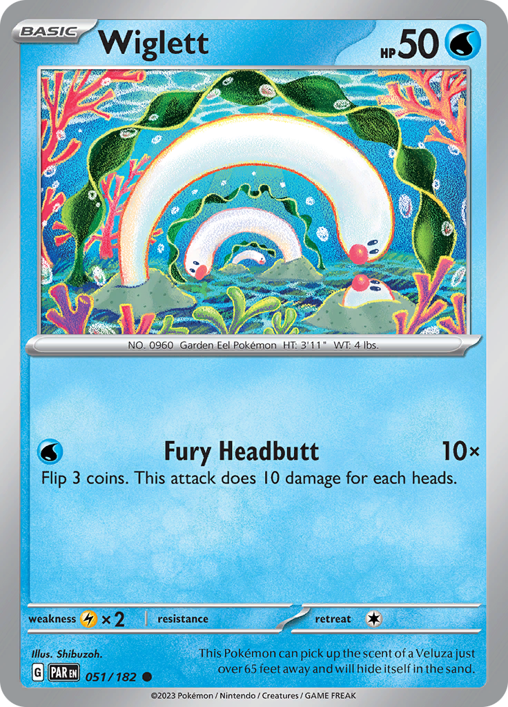 Wiglett (051/182) [Scarlet & Violet: Paradox Rift] - Pokémon - Card Brawlers | Quebec | Canada |