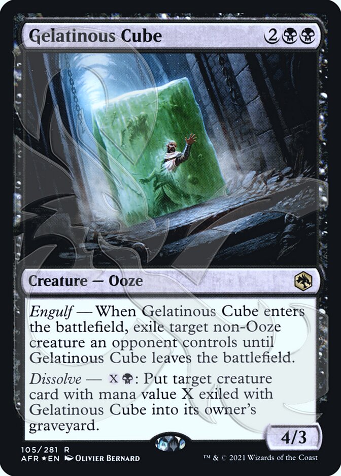 Gelatinous Cube (Ampersand Promo) [Dungeons & Dragons: Adventures in the Forgotten Realms Promos] - Magic: The Gathering - Card Brawlers | Quebec | Canada |