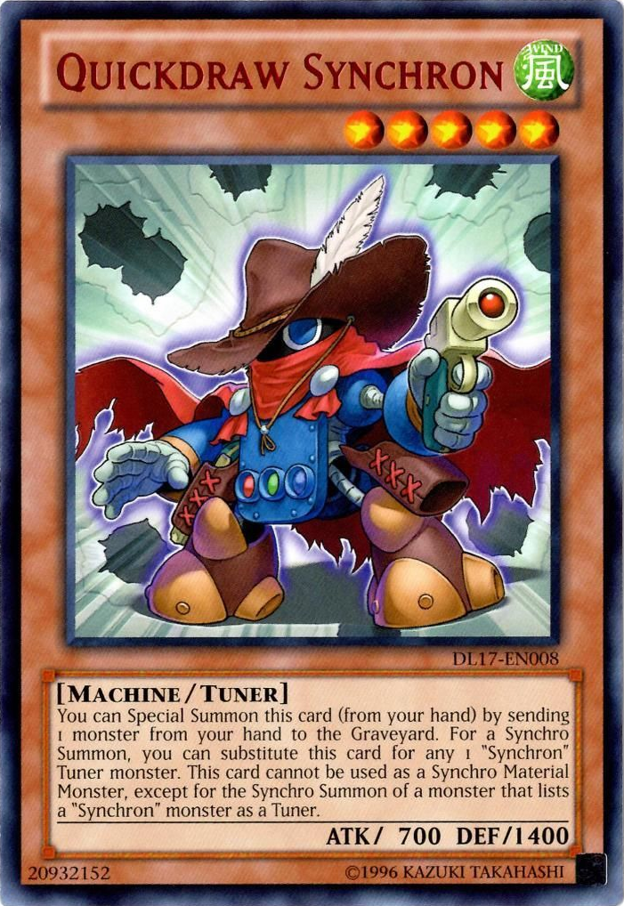Quickdraw Synchron (Red) [DL17-EN008] Rare - Yu-Gi-Oh! - Card Brawlers | Quebec | Canada |