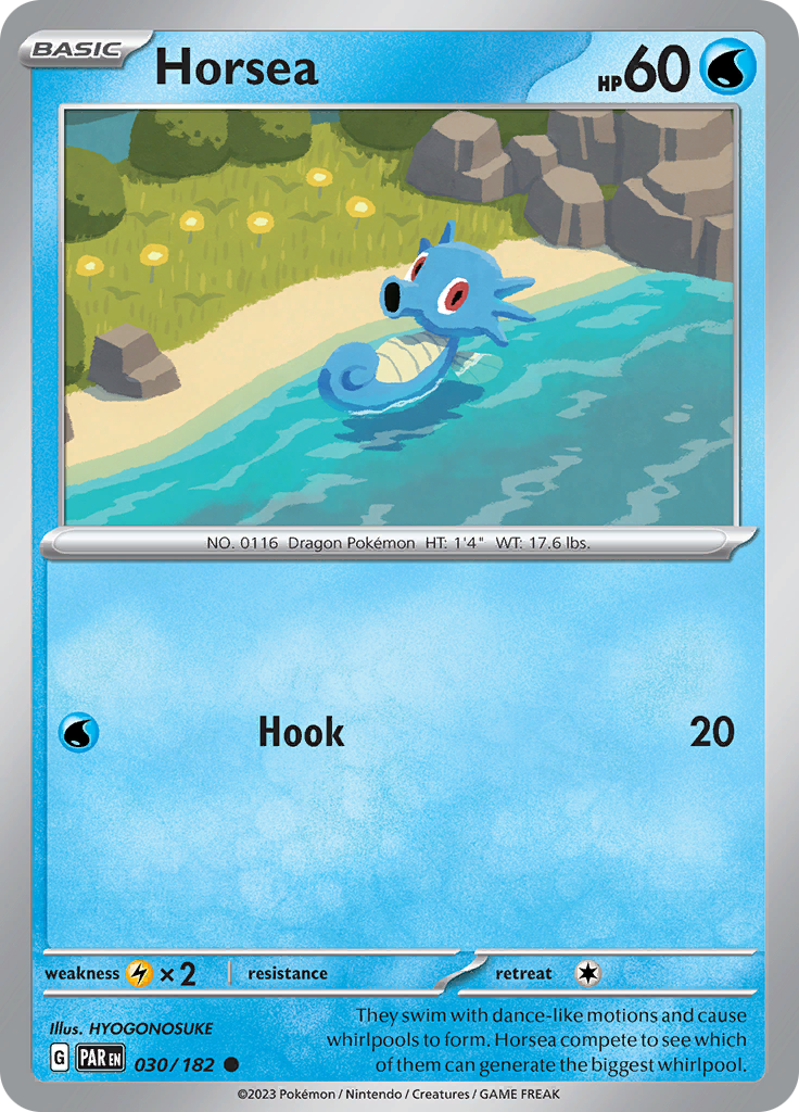 Horsea (030/182) [Scarlet & Violet: Paradox Rift] - Pokémon - Card Brawlers | Quebec | Canada |