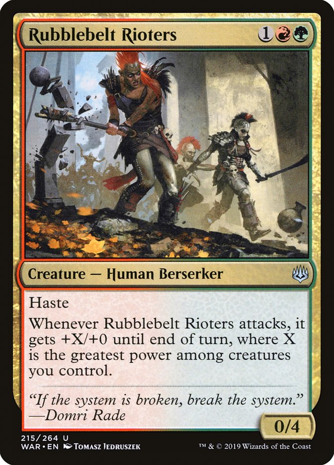 Rubblebelt Rioters [War of the Spark] - Magic: The Gathering - Card Brawlers | Quebec | Canada |