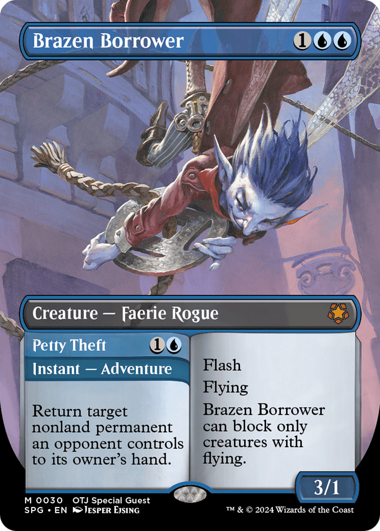 Brazen Borrower // Petty Theft (Borderless) [Outlaws of Thunder Junction Special Guests] - Magic: The Gathering - Card Brawlers | Quebec | Canada |