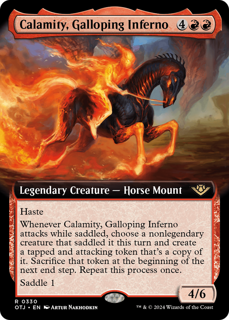Calamity, Galloping Inferno (Extended Art) [Outlaws of Thunder Junction] - Magic: The Gathering - Card Brawlers | Quebec | Canada |