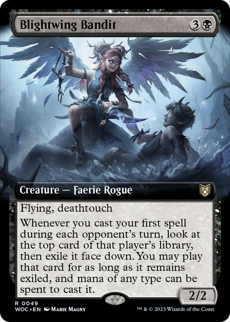 Blightwing Bandit (Extended Art) [Wilds of Eldraine Commander] - Magic: The Gathering - Card Brawlers | Quebec | Canada |
