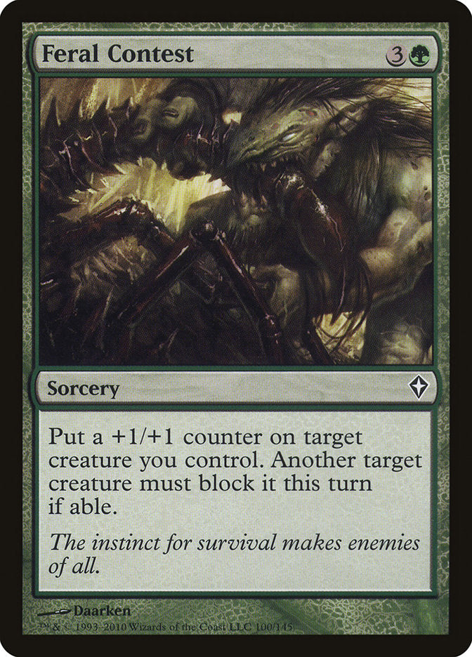 Feral Contest [Worldwake] - Magic: The Gathering - Card Brawlers | Quebec | Canada |