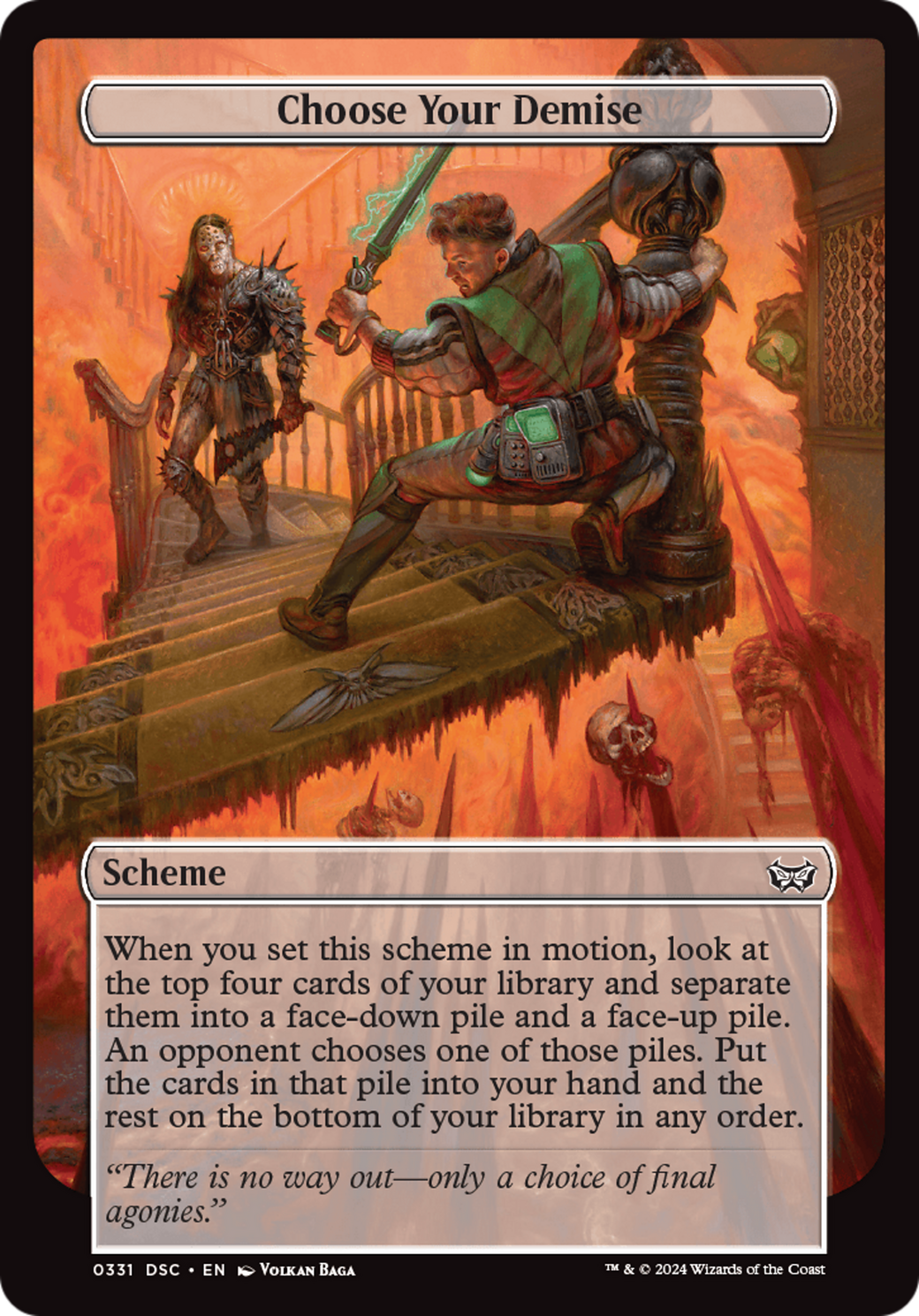 Choose Your Demise (Full Art) [Duskmourn: Archenemy] - Magic: The Gathering - Card Brawlers | Quebec | Canada |