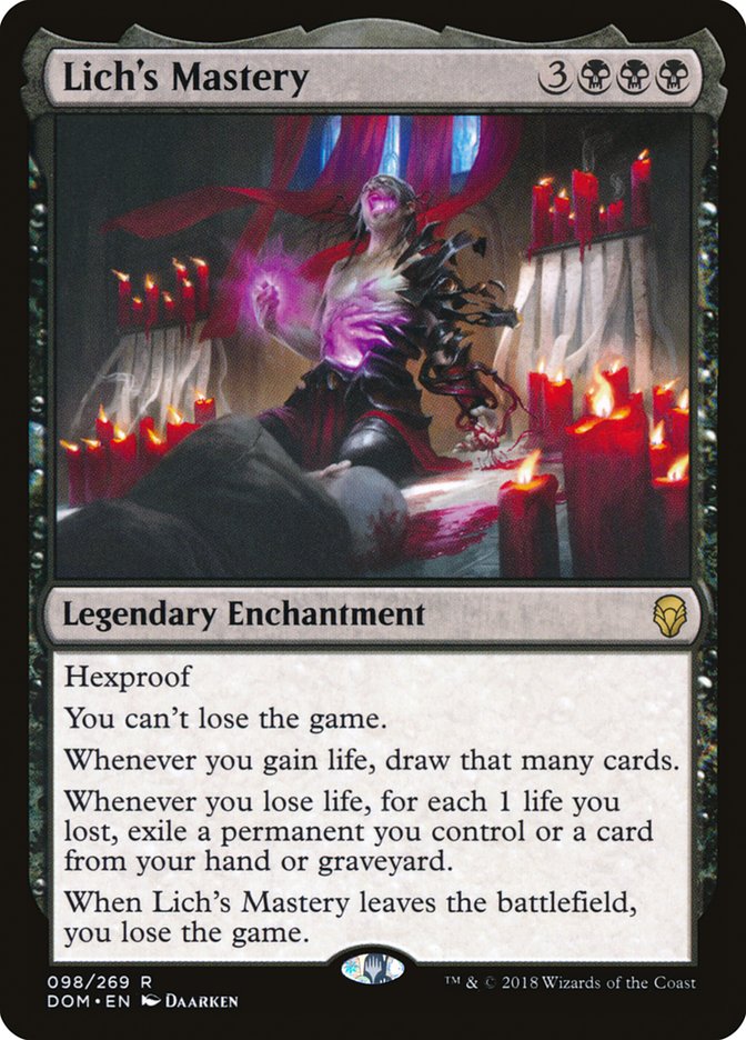 Lich's Mastery [Dominaria] - Magic: The Gathering - Card Brawlers | Quebec | Canada |