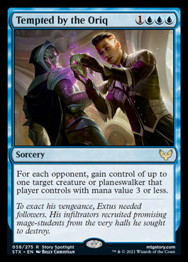 Tempted by the Oriq [Strixhaven: School of Mages] - Magic: The Gathering - Card Brawlers | Quebec | Canada |