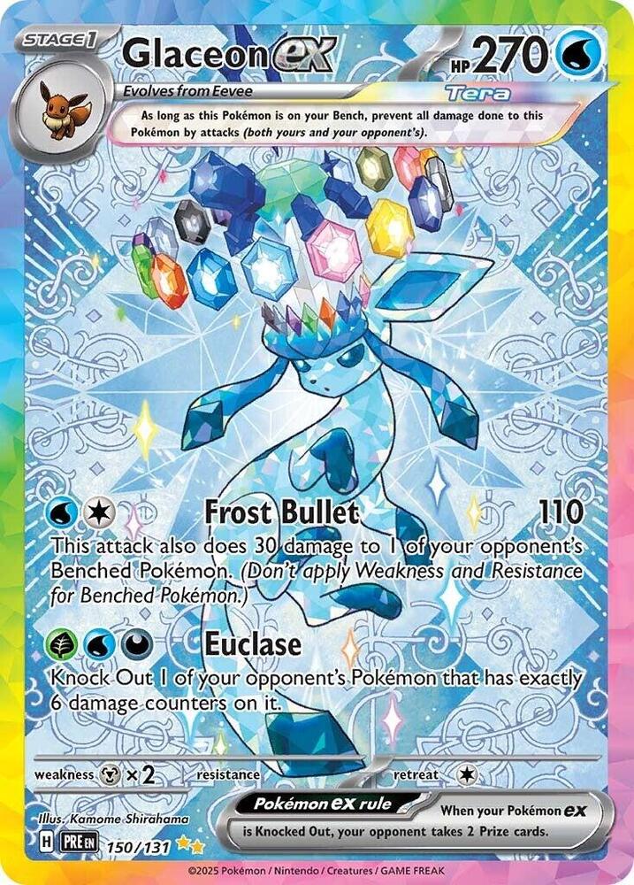 Glaceon ex (150/131) [Scarlet & Violet: Prismatic Evolutions] - Pokémon - Card Brawlers | Quebec | Canada |