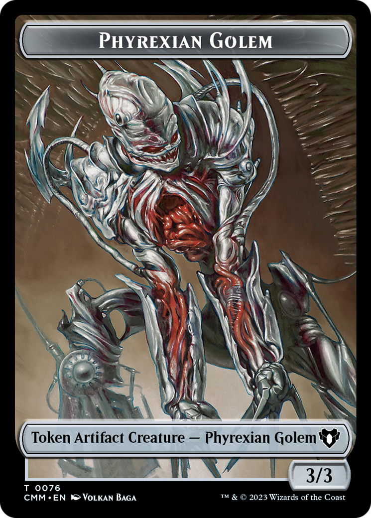 Phyrexian Golem // Ox Double-Sided Token [Commander Masters Tokens] - Magic: The Gathering - Card Brawlers | Quebec | Canada |