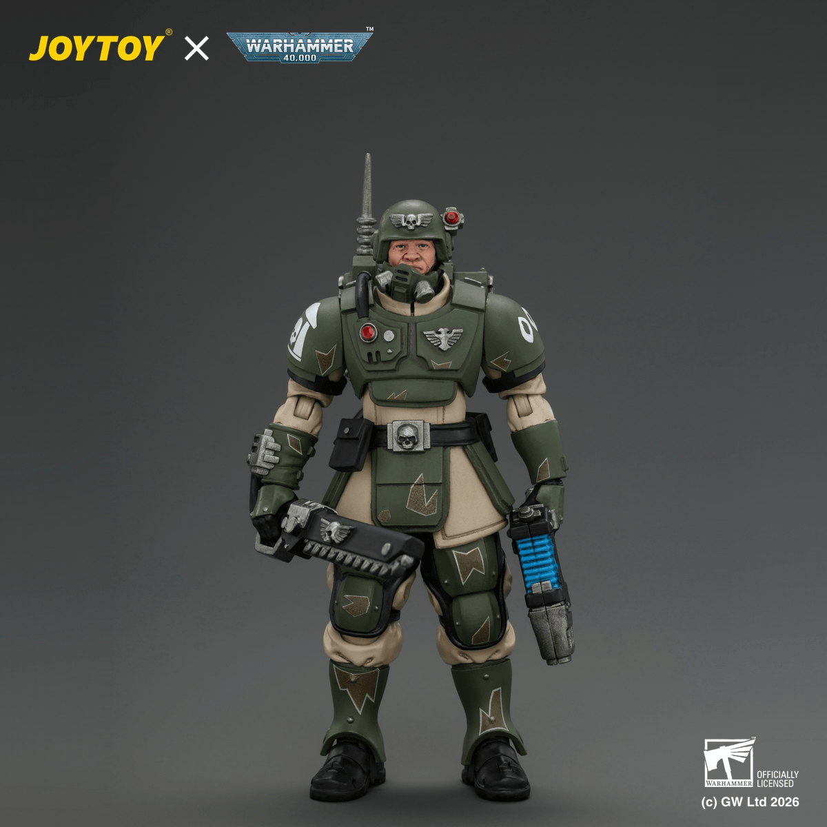 JOYTOY - Warhammer 40k - Astra Militarum - Kasrkin 1 with Chainsword and Plasma Pistol - (PREORDER) October 30, 2026