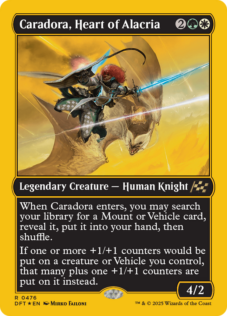 Caradora, Heart of Alacria (First-Place Foil) [Aetherdrift] - Magic: The Gathering - Card Brawlers | Quebec | Canada |