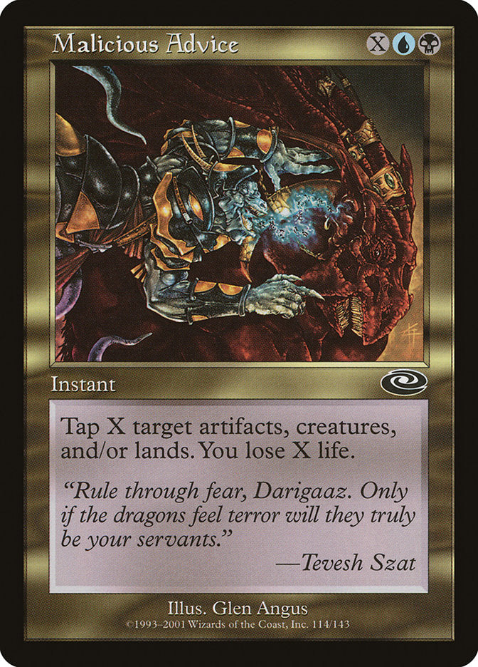 Malicious Advice [Planeshift] - Magic: The Gathering - Card Brawlers | Quebec | Canada |
